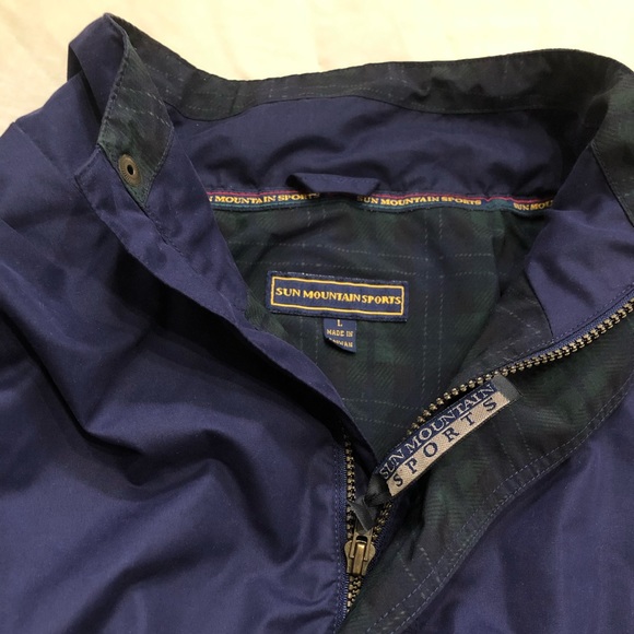 Sun Mountain Sports Dark Purple Green Plaid Jacket - Picture 5 of 7